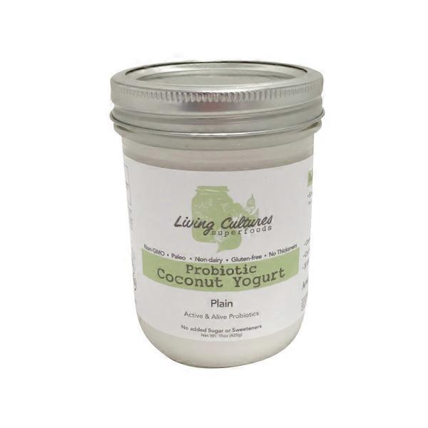 Living Cultures Probiotic Coconut Plain Yogurt (15 fl oz) Instacart