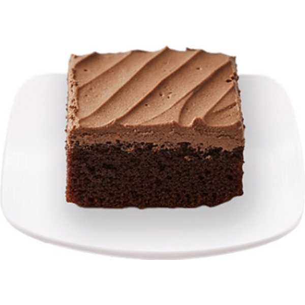 Iced Chocolate Cake Slice