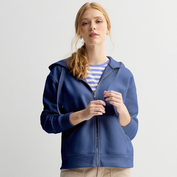 Kohl's Women's Sonoma Goods For Life® Fleece Zip-Up Hoodie, Size: Large ...