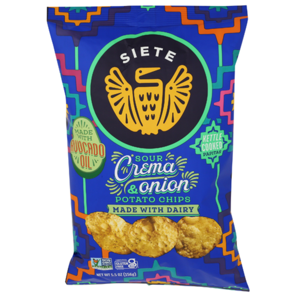 Siete Sour Crema & Onion Kettle Cooked Potato Chips