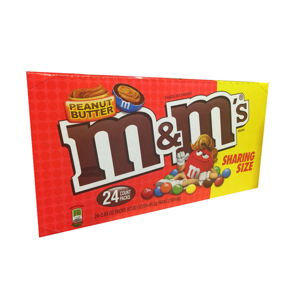 M&M's - Peanut Butter Candy, Share Size - 24 Ct