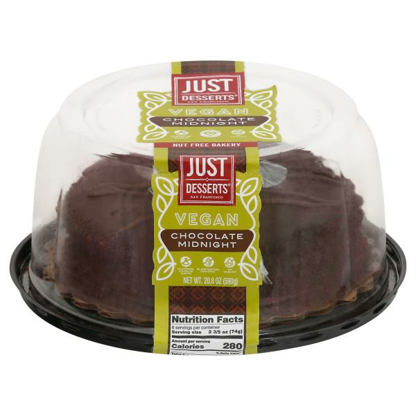 Just Desserts Cake, Vegan, Chocolate Midnight Same-Day Delivery or