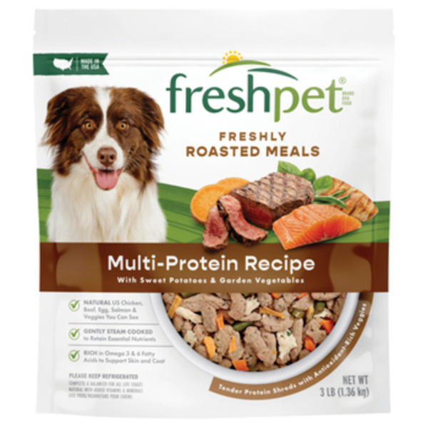 Freshpet Fresh Dog Food, Freshly Roasted Meals, Multi-Protein