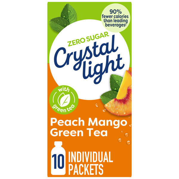 Crystal Light Peach Mango Green Tea Powdered Drink Mix Same-Day