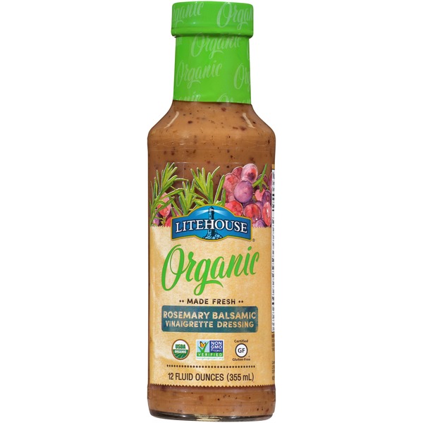 Litehouse Organic Rosemary Balsamic Vinaigrette Dressing (355 ml) from