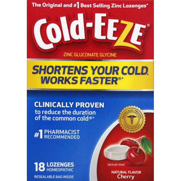 ColdEeze Zinc, Lozenges, Cherry (18 each) Instacart