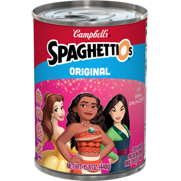 Campbell's SpaghettiOs Original Disney Princess Cool Shapes Canned