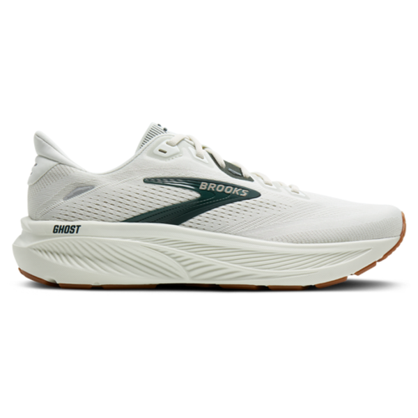 Brooks Men's Ghost 18 Running Shoes, Size 9.5, Medium/D - Grey/Spruce/Tan