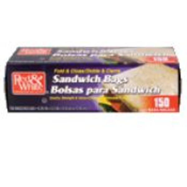 Red & White - Sandwich Bags - 150 CT