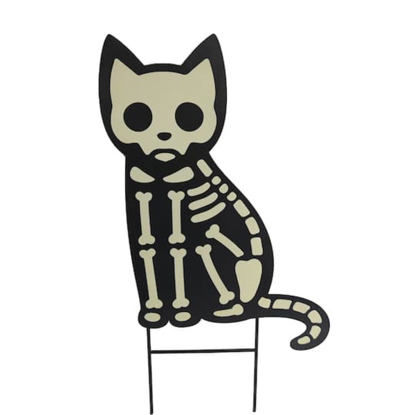 Ashland Glow-in-the-Dark Cat Metal Yard Stake