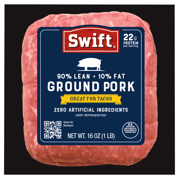 Swift Ground Pork 90% Lean Frozen