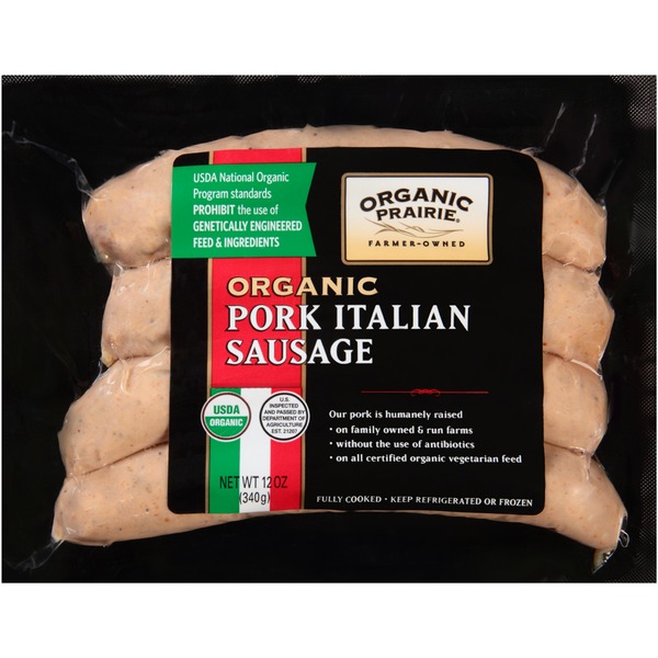 Organic Prairie Organic Pork Italian Sausage (12 oz) Instacart