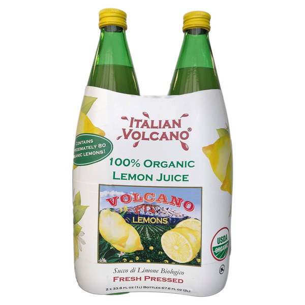 Organic Lemon Juice, 2 x 1 L