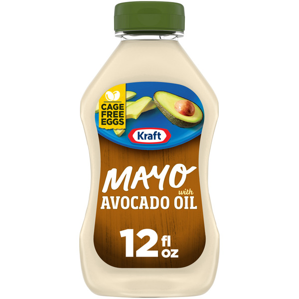 Kraft Mayo with Avocado Oil Reduced Fat Mayonnaise, Squeeze Bottle