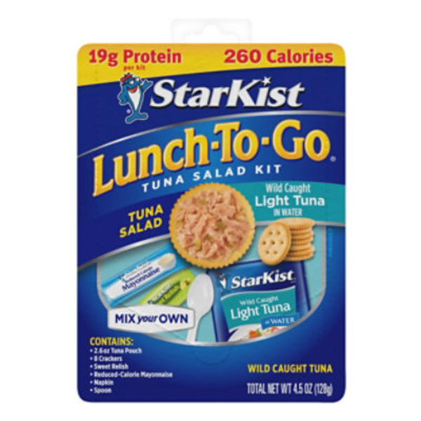 StarKist Lunch-To-Go Tuna Salad Kit Wild Caught Light Tuna in Water