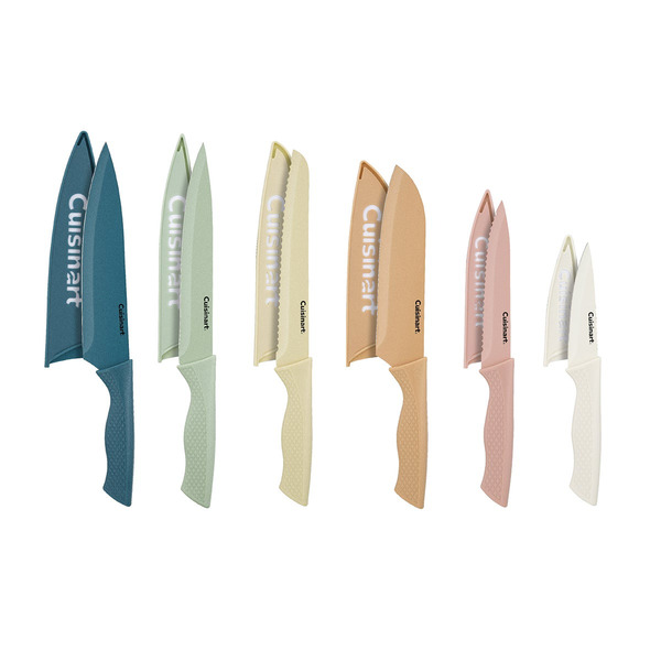 Cuisinart 12-Piece Ceramic Knife Set, 14 x 2.5 x 1 in - Multicolor