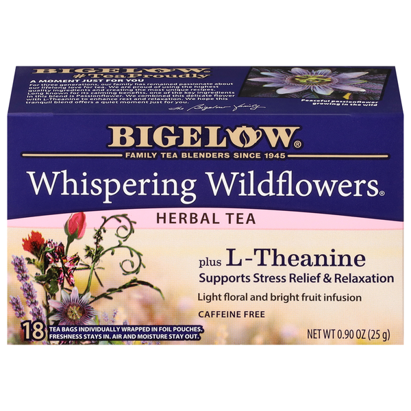 Bigelow Whispering Wildflowers plus L-Theanine Caffeine Free