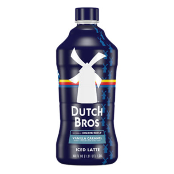 Dutch Bros Golden Eagle Vanilla Caramel Iced Latte