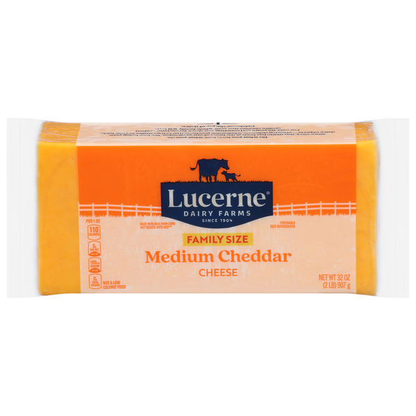 Lucerne Cheese, Medium Cheddar