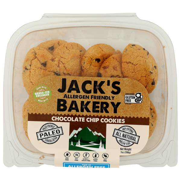 Jack's Allergen Friendly Bakery Chocolate Chip Paleo Cookies Same