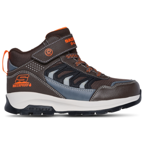 Skechers Boys' Storm Blazer-Glow Roam Preschool Shoe, Size 3 - Brown