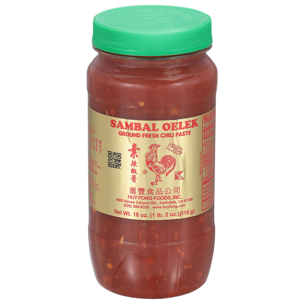 Huy Fong Foods Chili Paste, Fresh, Ground, Sambal Oelek