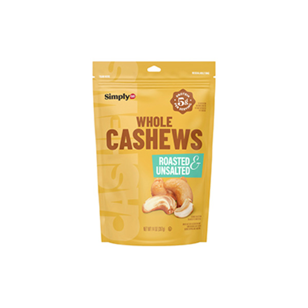 Simplygo Whole Roasted & Unsalted Cashews
