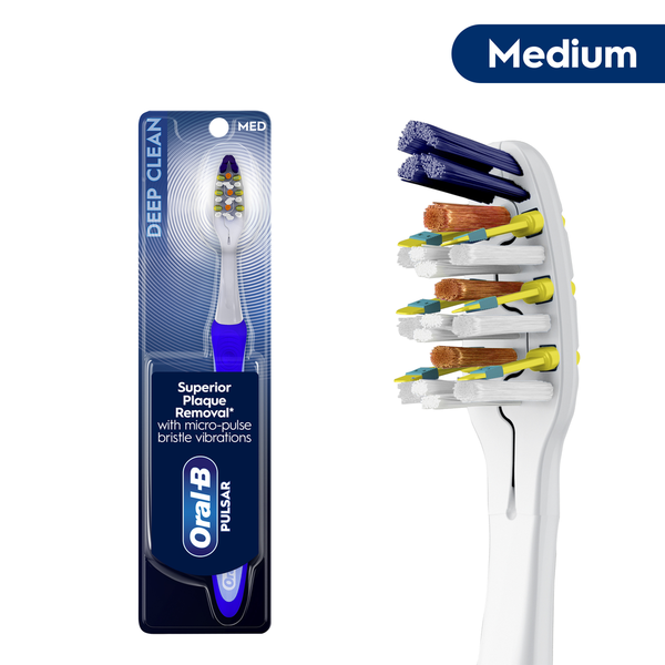 CVS® Oral-B Vibrating Pulsar Battery Toothbrush w/Microban, Plaque