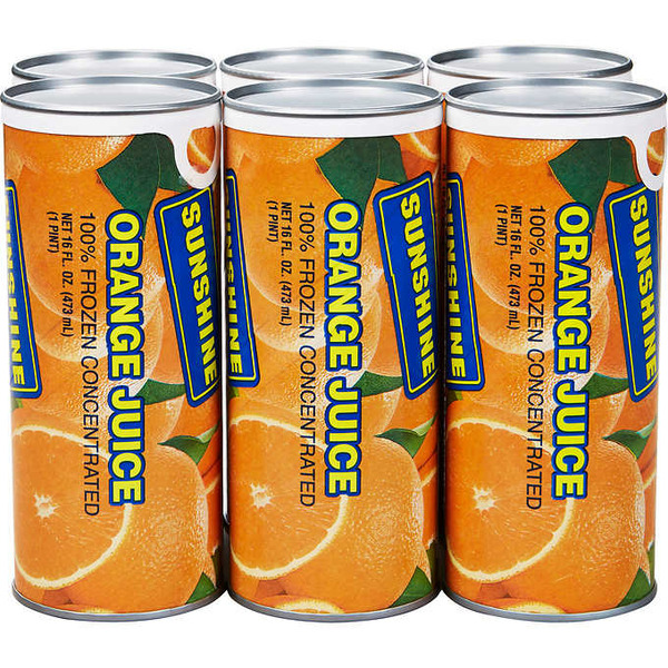 Sunshine Frozen Concentrate Orange Juice Same-Day Delivery | Three