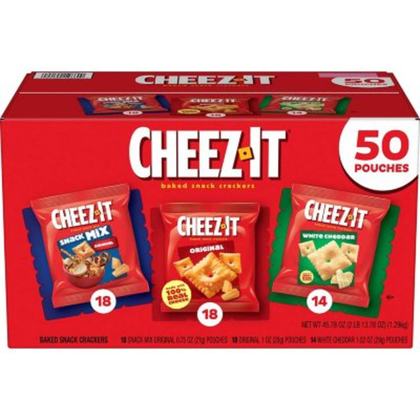 Cheez-It Variety Pack Snack Mix and Baked Snack Crackers, Salty