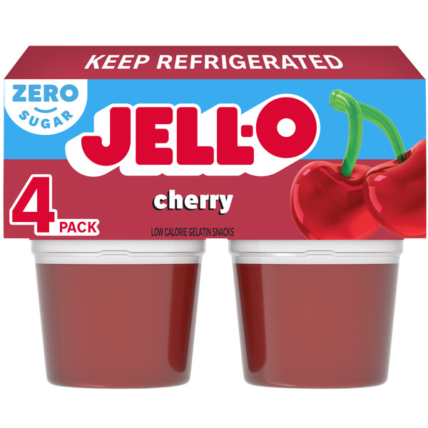 Jell-O Cherry Sugar Free Refrigerated Gelatin Same-Day Delivery or