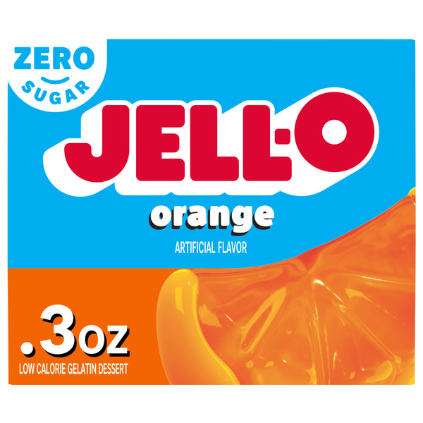 Jell-O Zero Sugar Orange Flavor Gelatin Same-Day Delivery or