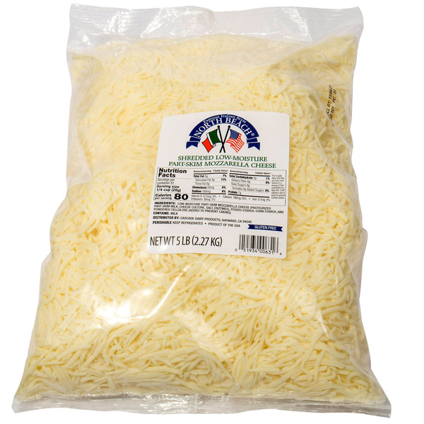Costco Business Center North Beach Mozzarella, Shredded, 5 lbs
