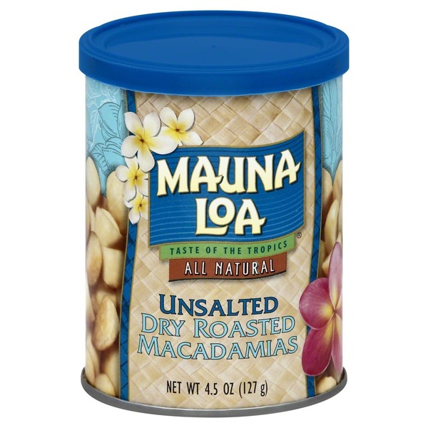 Mauna Loa Macadamias, Dry Roasted, Unsalted, Jar (4.5 oz) Instacart