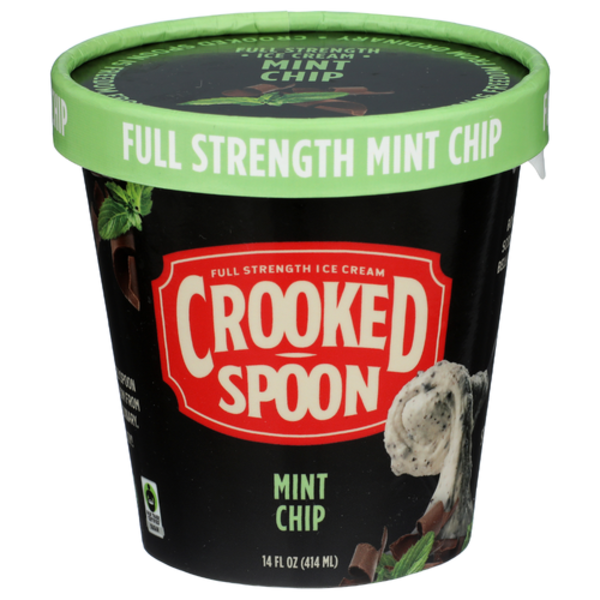 Crooked Spoon Ice Cream Mint Chip Full Strength Ice Cream
