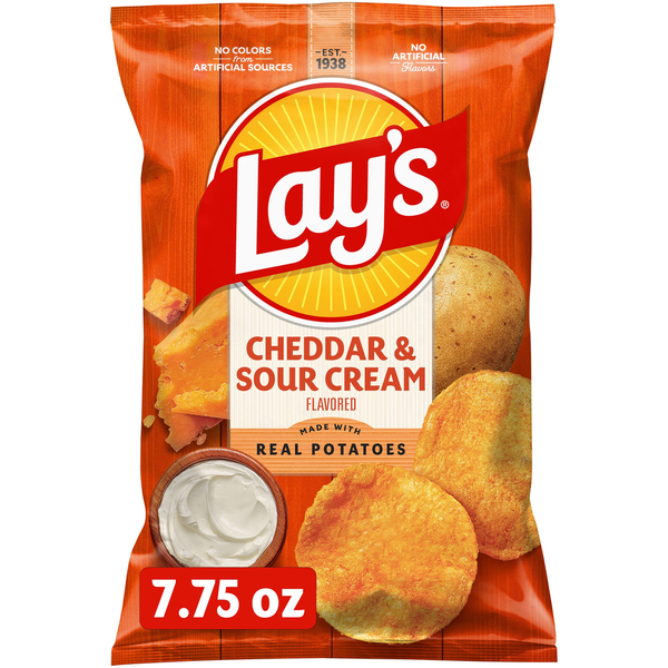 Lay's Potato Chips, Cheddar & Sour Cream Flavored