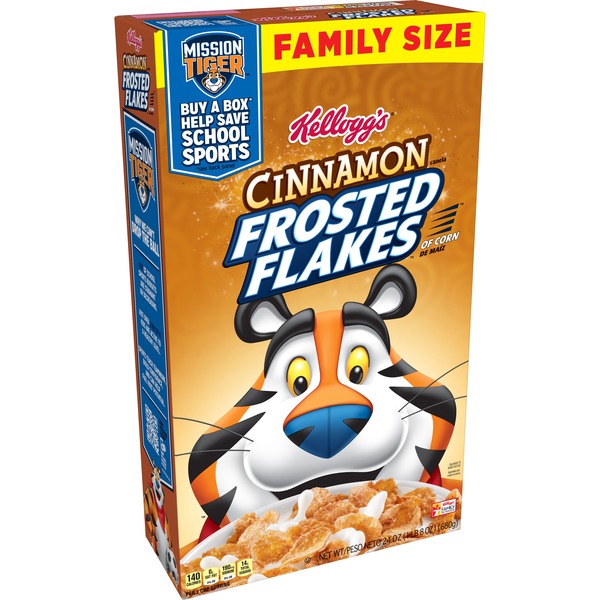 Kellogg's Frosted Flakes Breakfast Cereal Cinnamon (24 oz) Instacart
