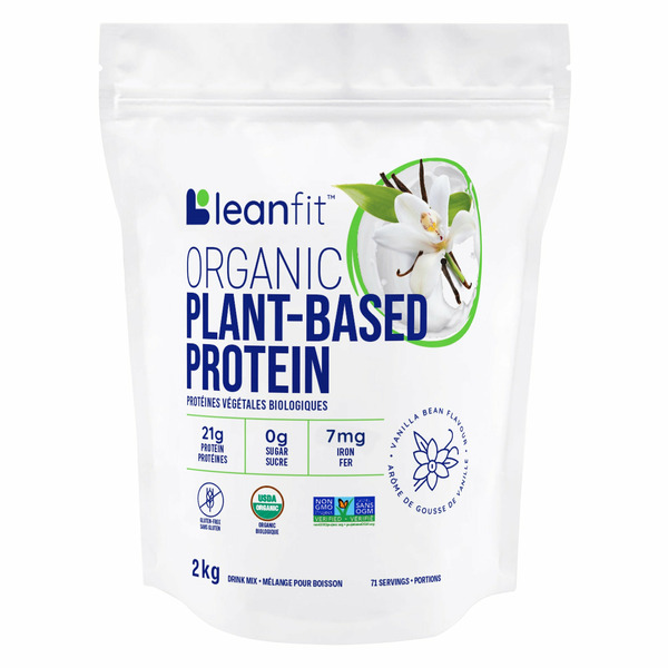Leanfit Vanilla Bean Flavour Organic Plant-Based Protein Drink Mix