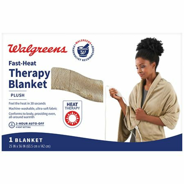 Walgreens Walgreens Plush Heat Therapy Blanket SameDay Delivery or