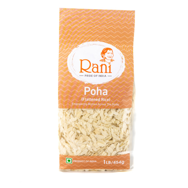 Rani Brand Poha Powa Thick Medium-Cut Flattened Rice All Natural Salt-Free