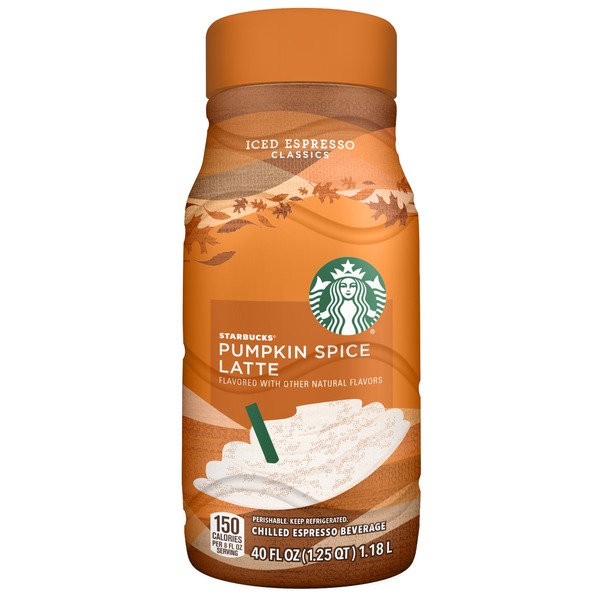 Starbucks Iced Espresso Classics Pumpkin Spice Latte 40 Fluid Ounce Plastic Bottle Starbucks Iced Espresso Classics Pumpkin Spice Latte 40 Fluid Ounce Plastic Bottle