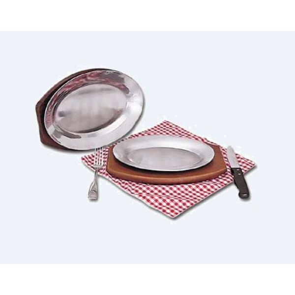 Sizzle Steak Platter Underliner, 11-1/2" x 8" x 3/4" thick, hard-wood