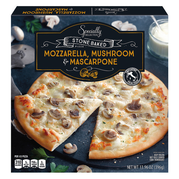 Specially Selected Mascarpone & Mushroom Authentic Italian Pizza