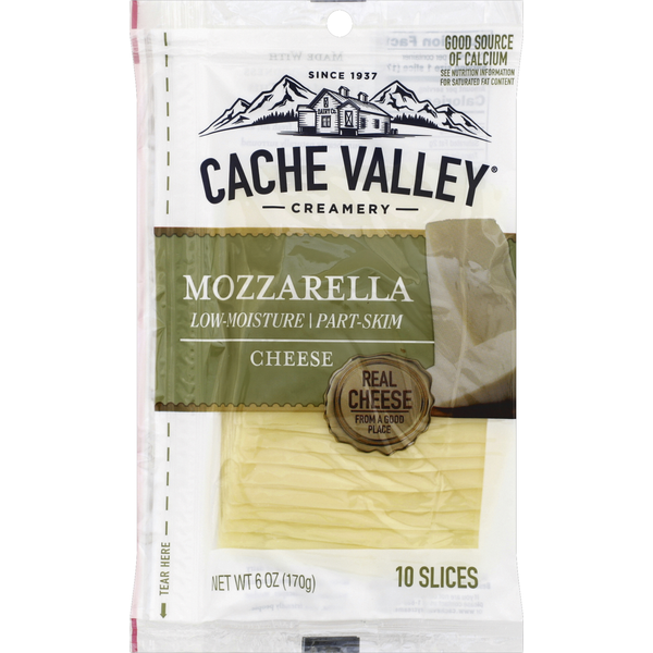 Cache Valley Low-Moisture Part-Skim Mozzarella Cheese Slices Same