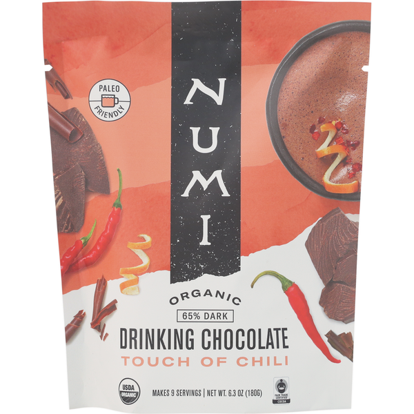 Numi Drinking Chocolate, Organic, 65% Dark, Touch of Chili Same