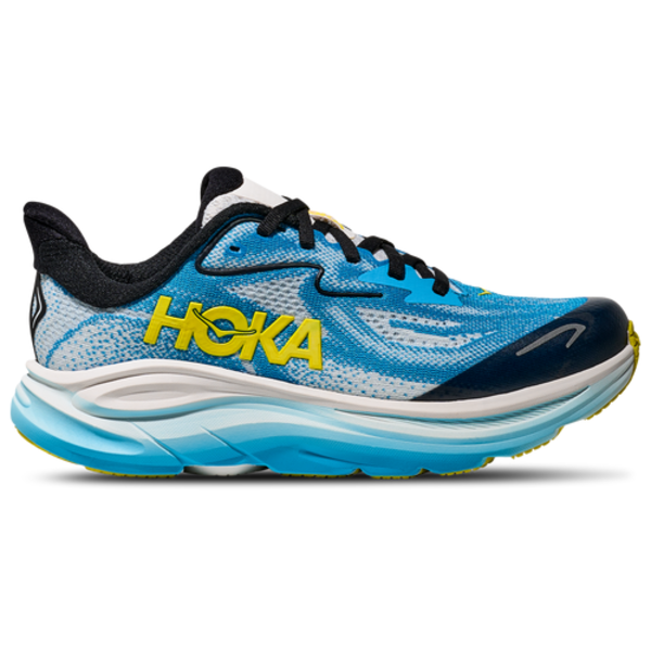 HOKA Clifton 10 Boys' Grade School Running Shoe, Size 5 - Blue/Multi