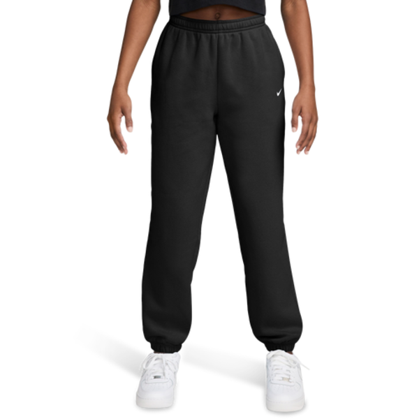 Nike Girls' Sportswear Studio Fleece Oversized Jogger, S - Black/White