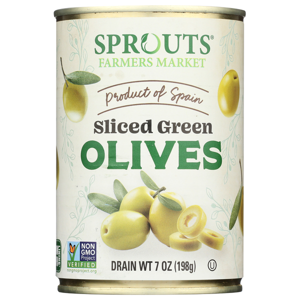 Sprouts Green Sliced Olives Same-Day Delivery or Pickup | Sprouts