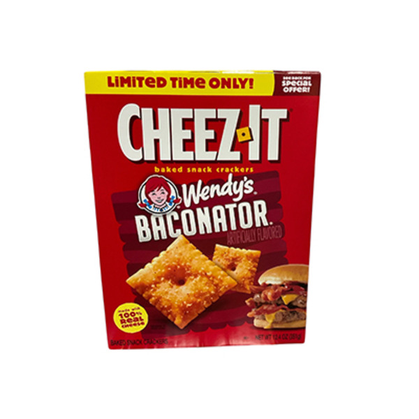 Cheez-It Wendy's Baconator Baked Snack Crackers, Lunch Snacks