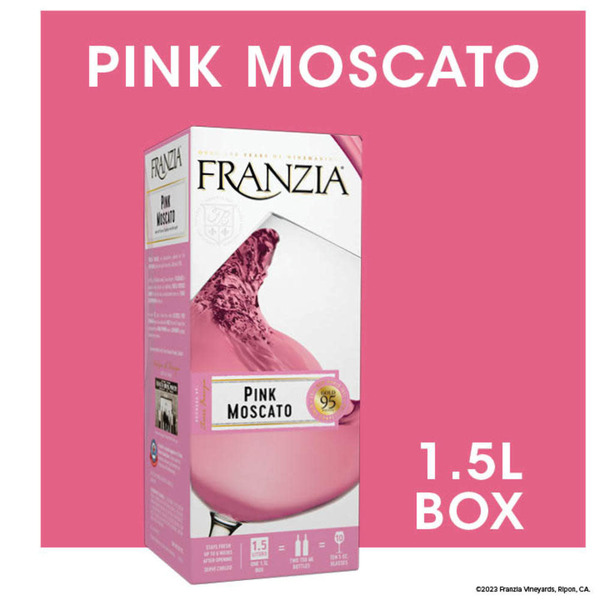 Franzia Pink Moscato Vintner Select Rose Wine Box Same-Day